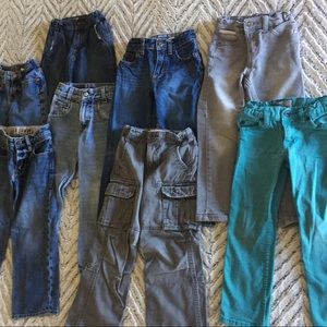 8 Pairs Jeans / Pants Bundle Lot for Boys Size 5T